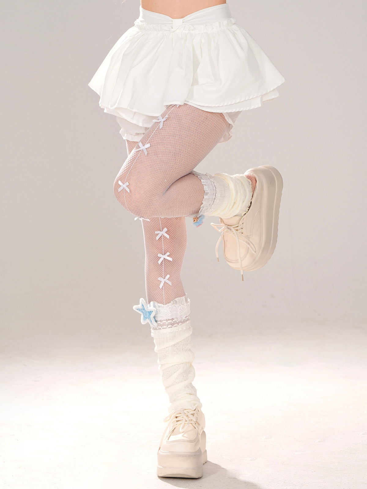 Girly White Skirt Sweet Shorts