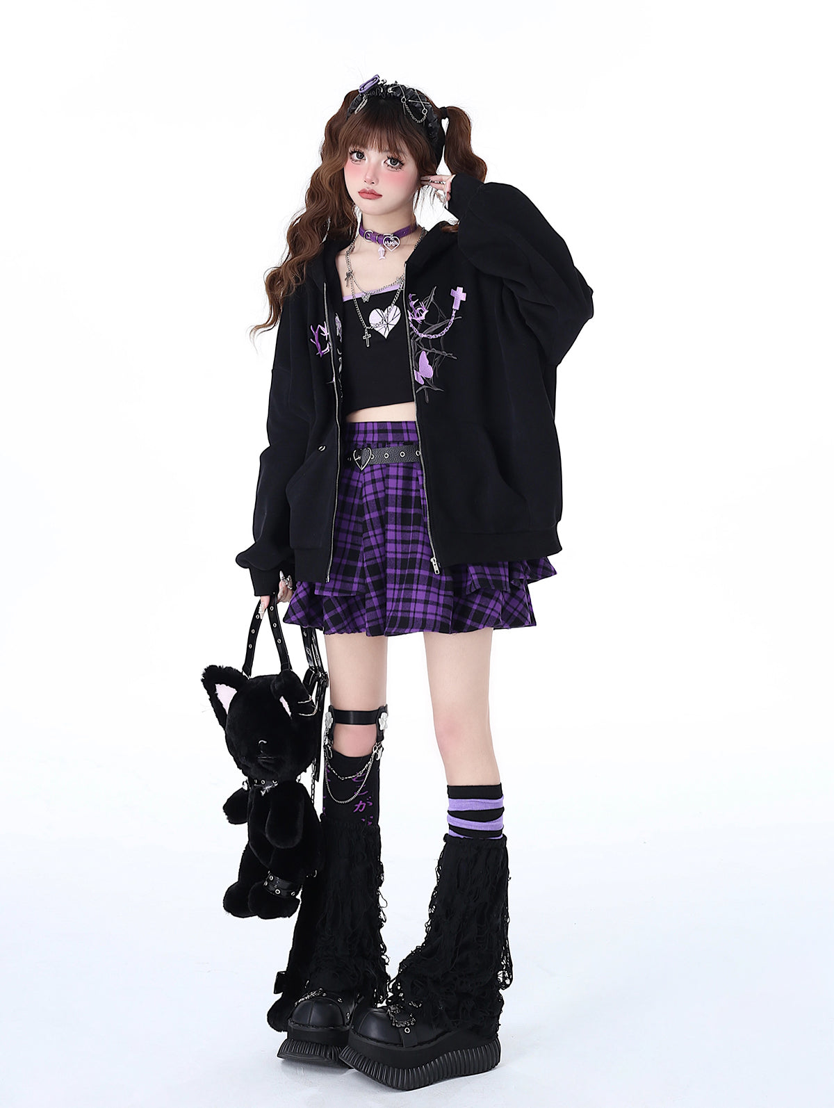 Versatile Niche Hoodie Punk Loose Sweet