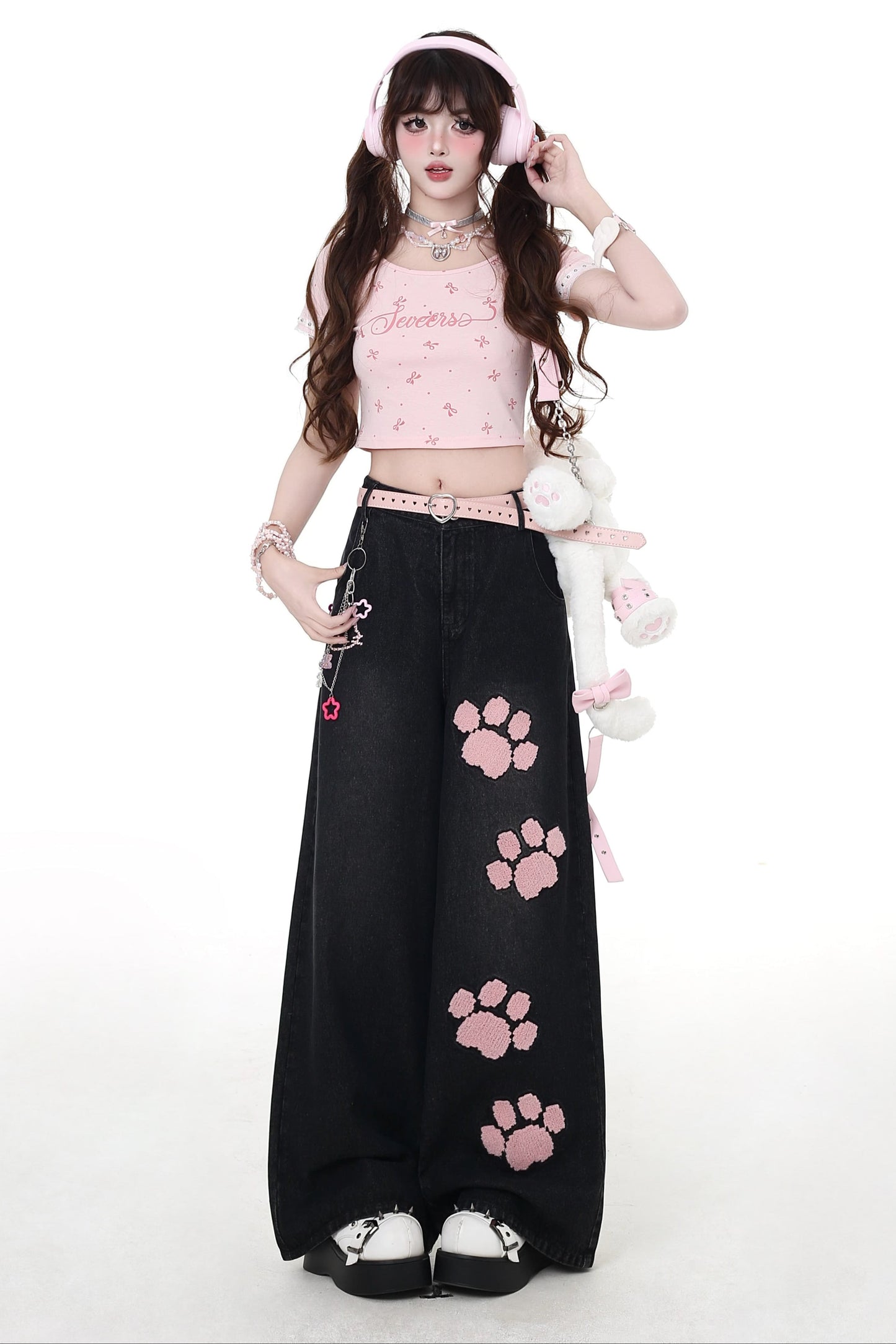Straight Waist Jeans Sweet High