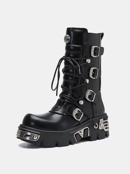 Platform Punk Metal Rock Boots Retro