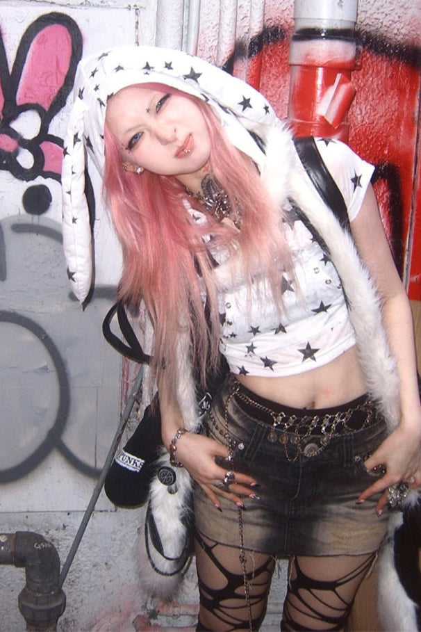 Ear Spicy Star Girl Tops Bunny