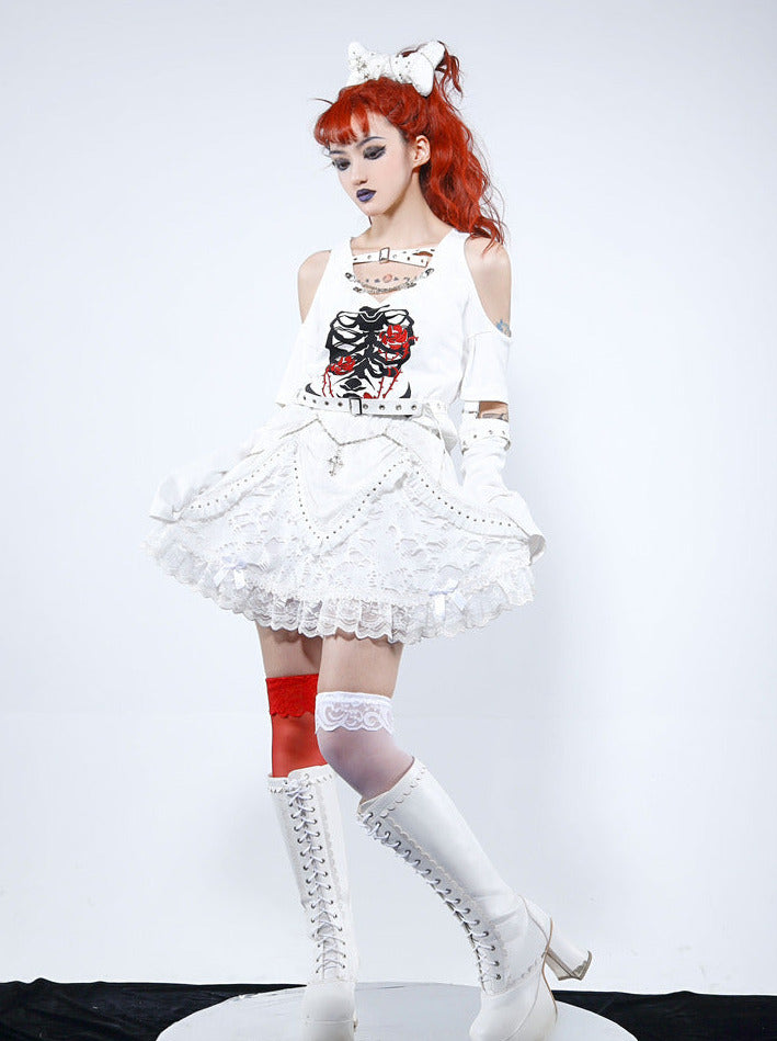 クロススカートチェーンパンクリベット