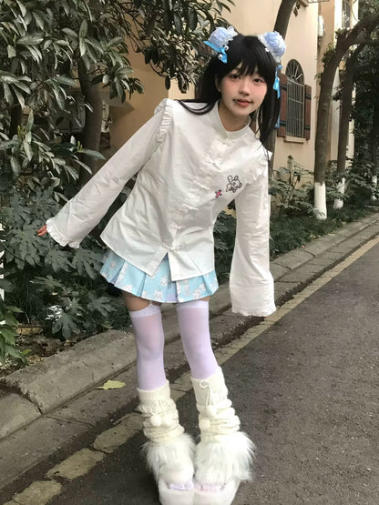 Flying Chinese Sleeve Shirt + Apron Panda