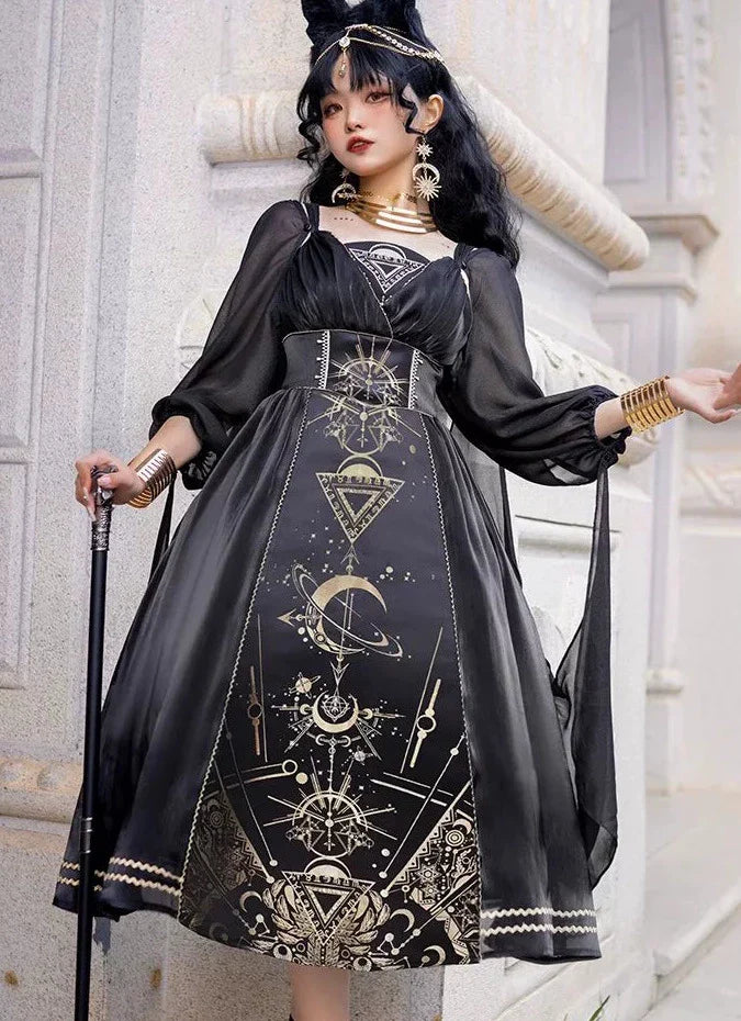 Full Sleeve Model Sheer Short Yarn Dress Shoulder + Sass + Nightmare Horus