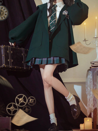 Jacket Cloak Retro Magic + College Brooch College