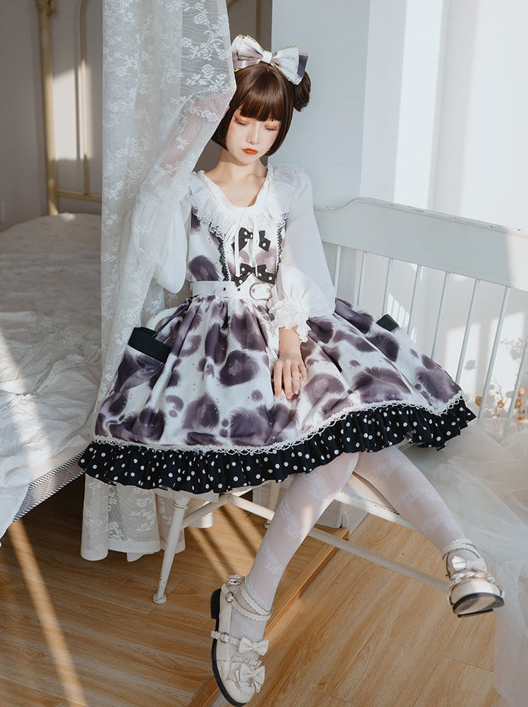 Leopard Dress Voluminous Dot Lolita
