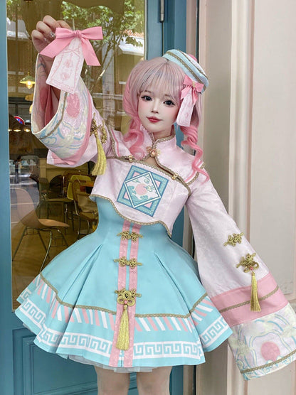 Sweet Hut Reserved Sea Jacket + Kyung + Pin Ribbon product Crolley + Dress Little