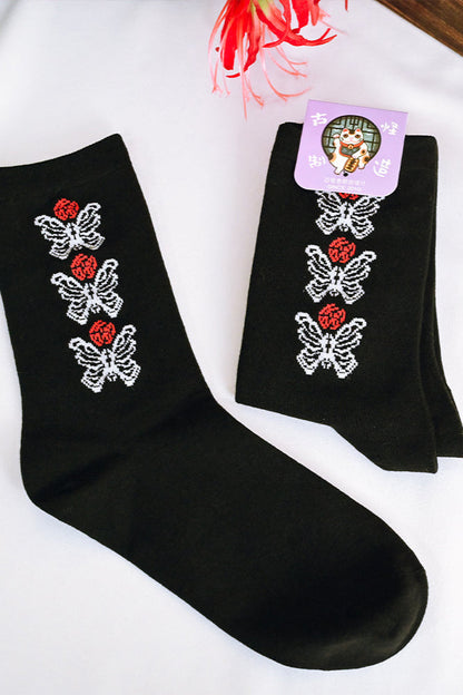 Retro Medium Butterfly Bloom Socks