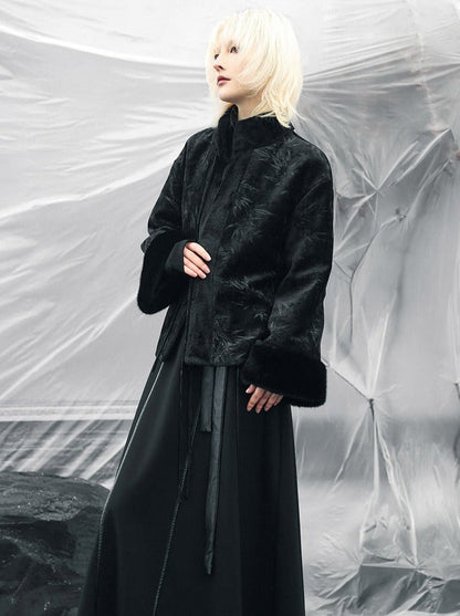 ファーチャイナベルベットアウターウェア
