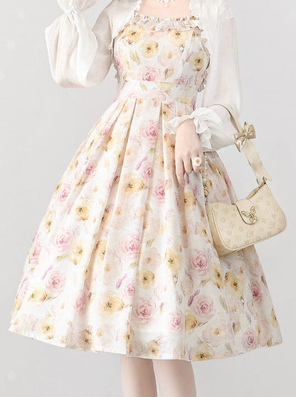 Lolley Dress + Cardigan Ta Trochrasic Elegan Forest Basket