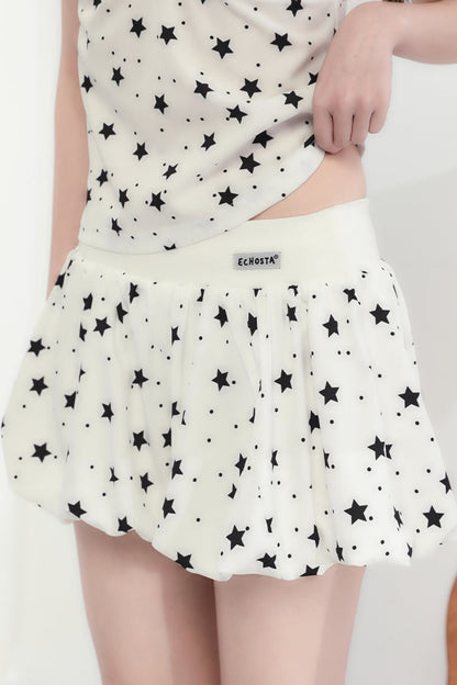 V-neck suspenders + shorts Star