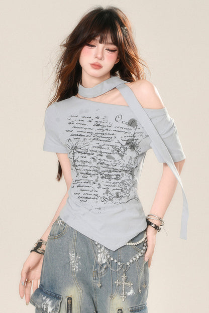 Shoulder Betty Asymmetrical One Top