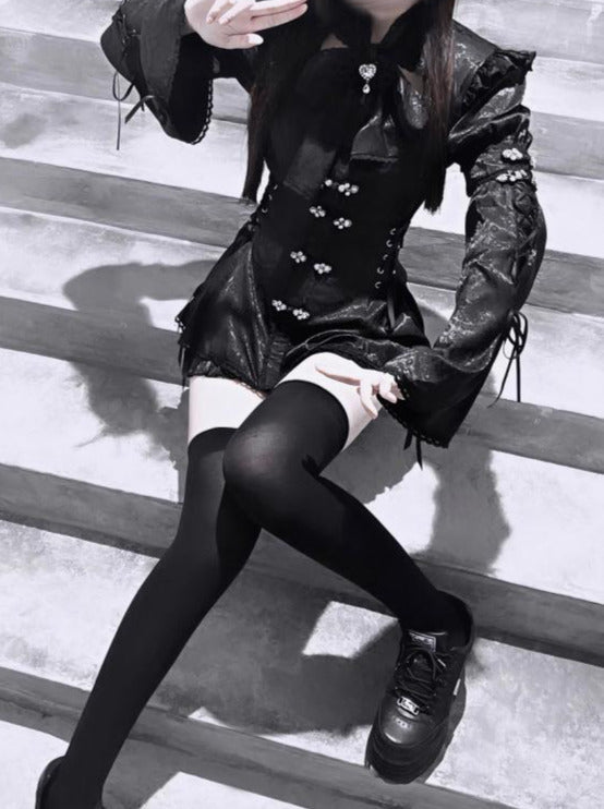 Dress China Strap Pants Ribbon Suit