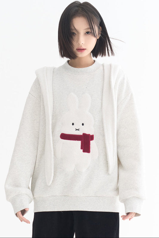 Motiv-Sweatshirt Hase