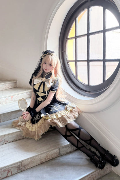 Shawl Dress Dark + Cute Lolita