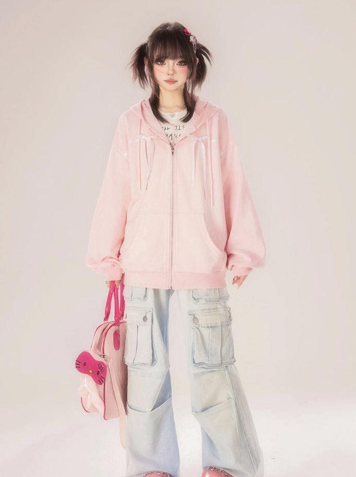 Cargo Denim Blue  Pants Light