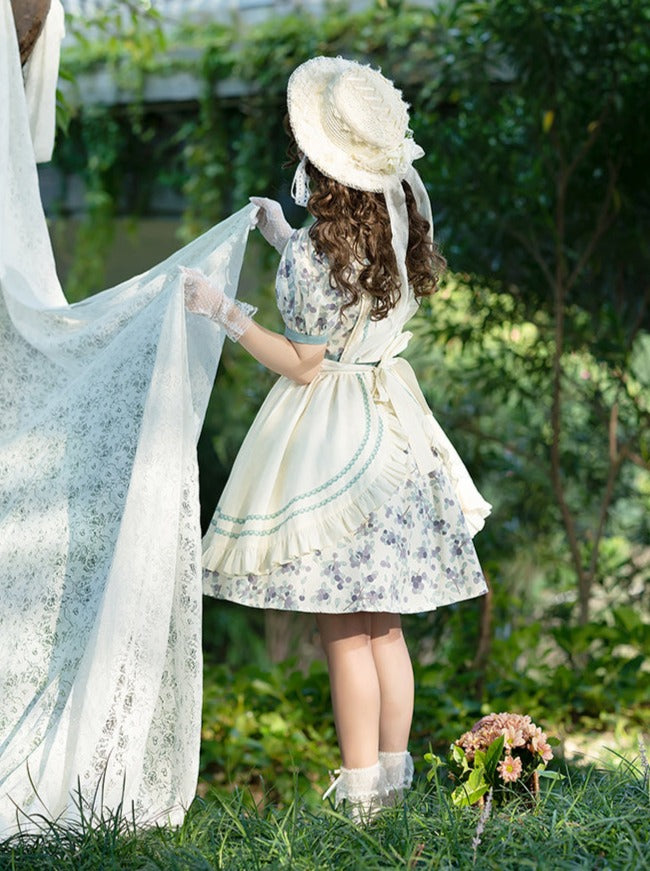 Summer Dress Flower Apron Flower + Retro
