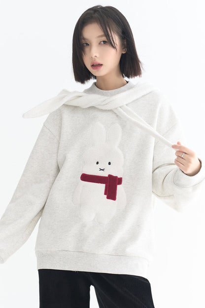 Motif Sweatshirt Rabbit