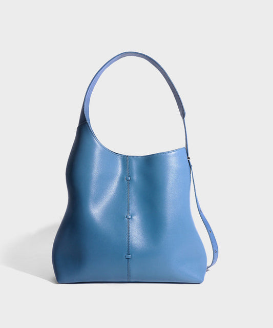 Design Large Capacity Leather Blue Calf Shoulder Original Bag