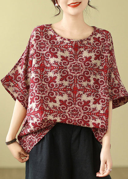 T Black Plus Size Shirt Print Summer