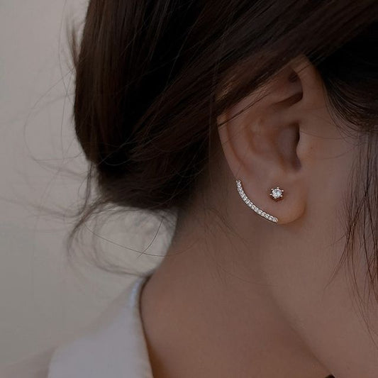 Swing Earring Rhinestone Alloy