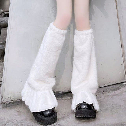 Leg Fluffy Warmers Plain