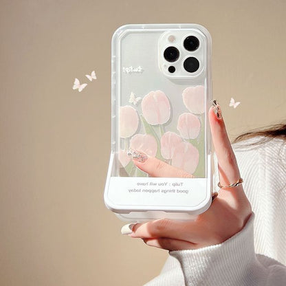 チューリップスタンドスマホケース
