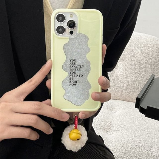 Phone Bell Pom Case Lettering