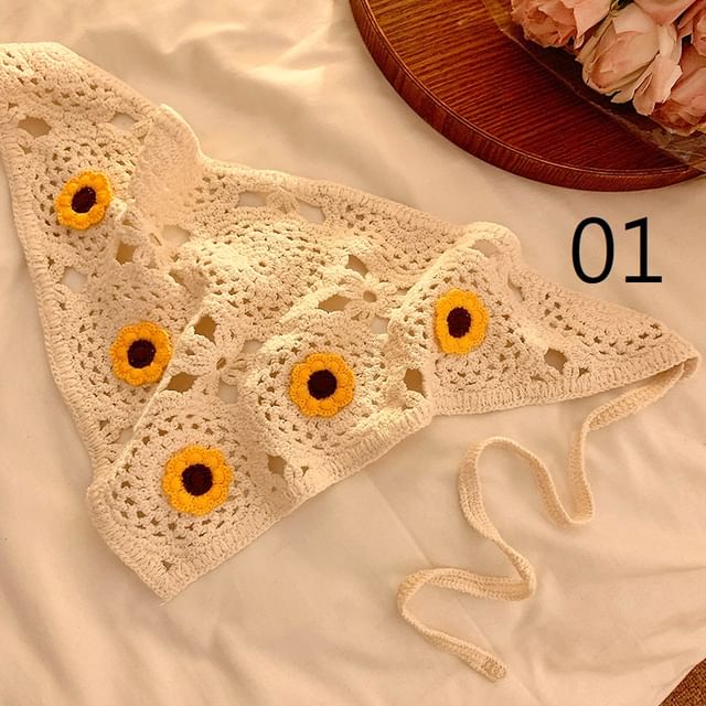 Lace Floral Scarf Crochet