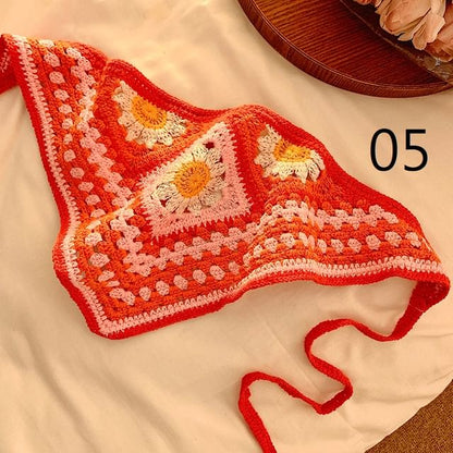 Lace Floral Scarf Crochet
