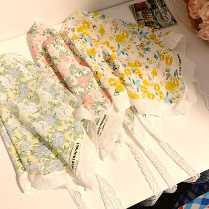 Print Head Designs) (Various Floral Scarf Triangle