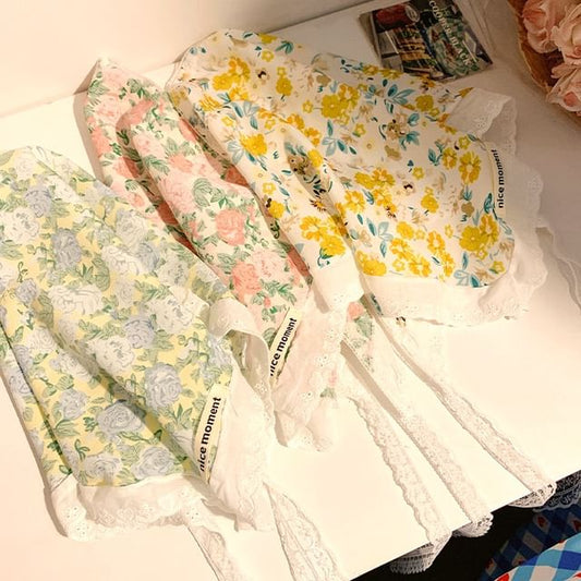 Print Head Designs) (Various Floral Scarf Triangle