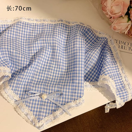 Scrunchie Lace Scarf Designs) Triangle Trim (Various Set Head /