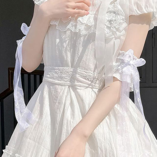 Lace Cuffs Wrist Ribbon