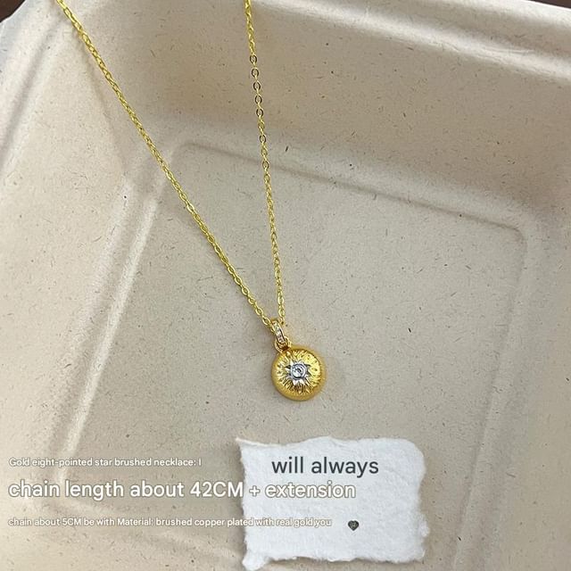 Dome Necklace CZ