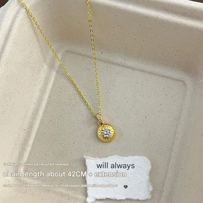 Dome Necklace CZ