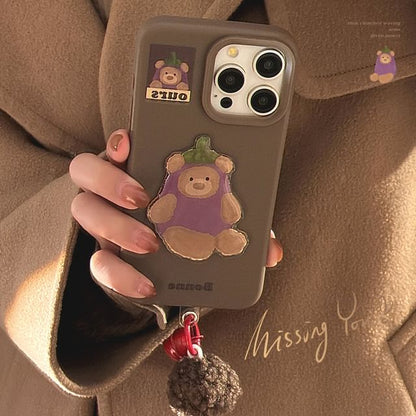 Eggplant Set Charm Case Pom / Phone