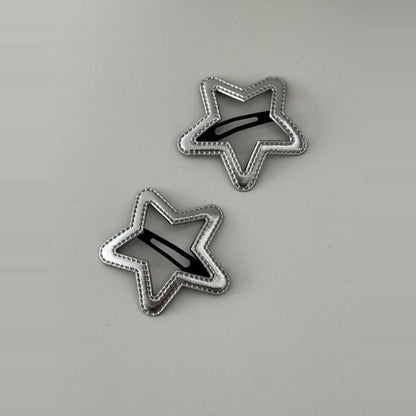 Geometric Set Hair Clip Alloy