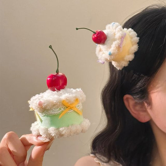 チェリーヘアクリップケーキ
