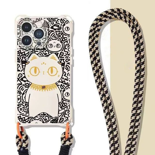 Strap Cat Case Set Lanyard Phone /