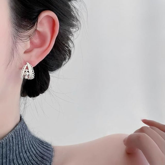Earring Hoop Faux Pearl