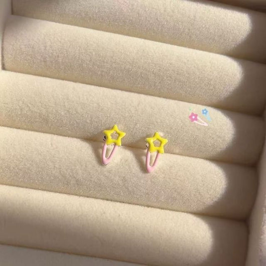 Star-Shaped Earring Stud