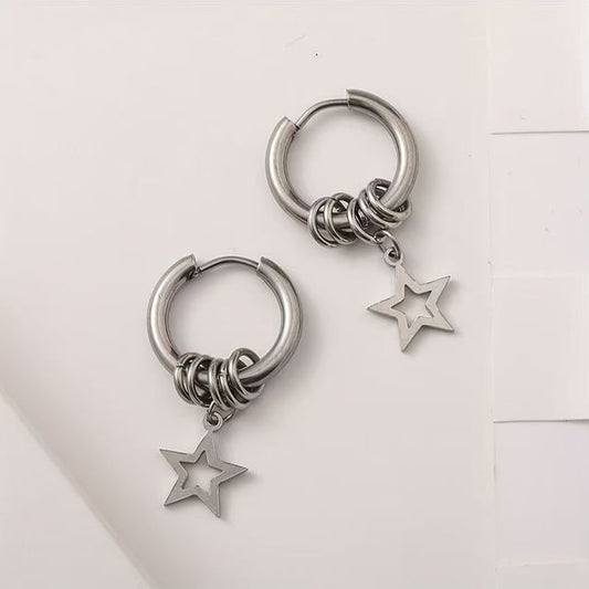 Star Drop Alloy Earring