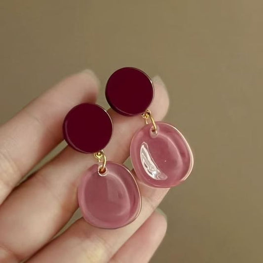 Earring Alloy Acrylic Drop
