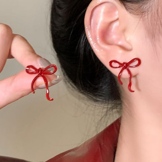 925 Stud Bowknot Silver Earring Sterling