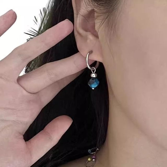 Earring Gemstone Alloy Drop Faux