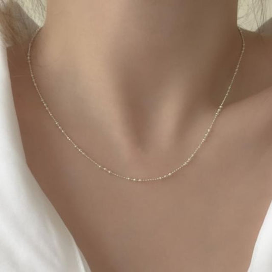 925スターリングシルバーネックレス（上品）
