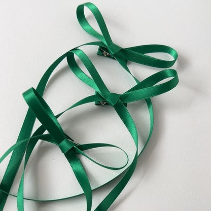 Set Bow Plain Hair Clip of 3: