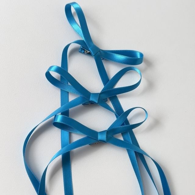 Set Bow Plain Hair Clip of 3: