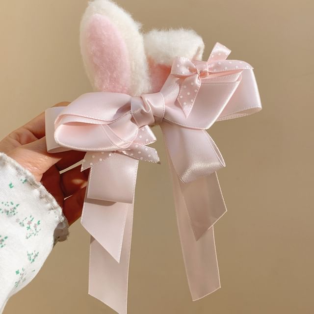 / Hair Ear Rabbit Clip Bow Set